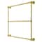 Kingston Brass 36" x 32" Wall Mount Towel Rack, Brushed Brass DTM32363BB - alternate 1
